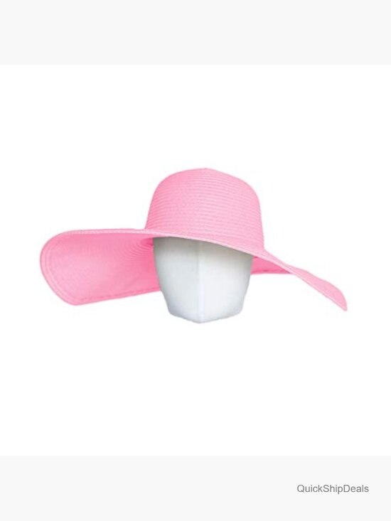 Women\'s Floppy Straw Sun Hat with Wide Brim main image 7